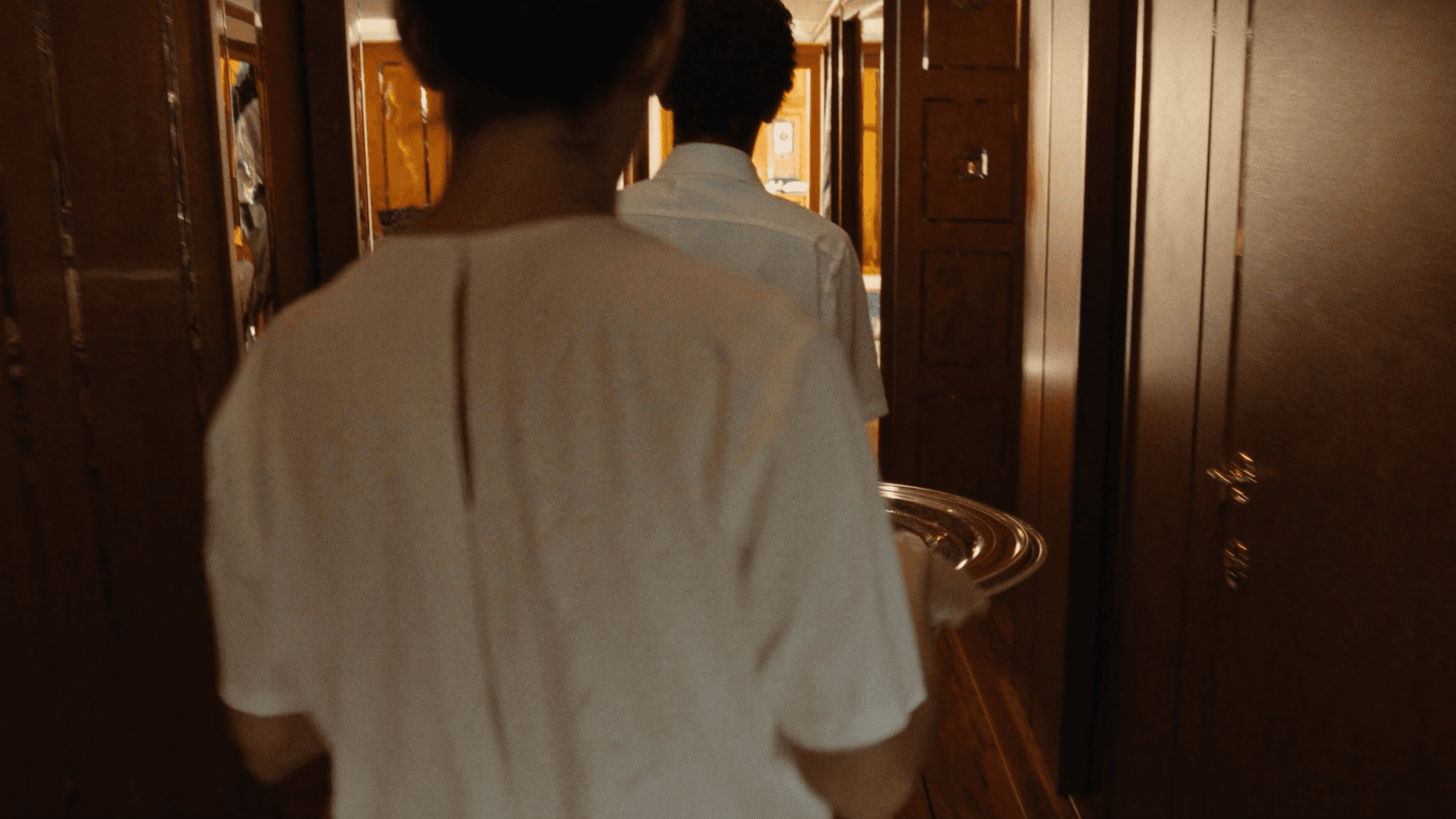 Yacht interior corridor